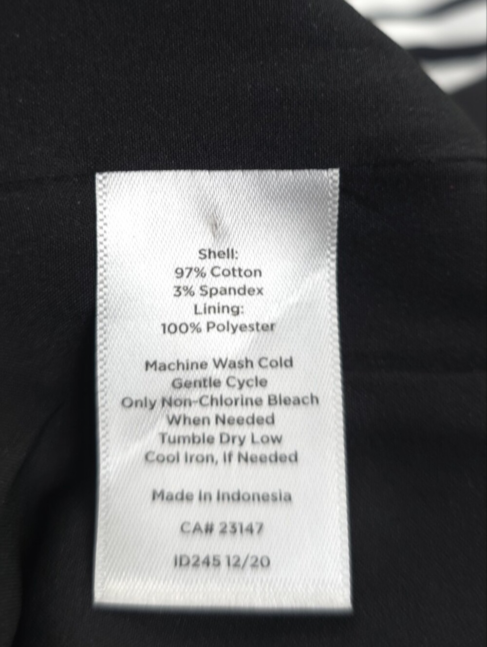 Talbots Zebra Print Button-Front Skirt — Black & White Size 10 - Picture 9 of 9